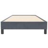 vidaXL Box Spring Lova be čiužinio Tamsiai pilka 100x220 cm aksomas