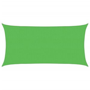 vidaXL Burė nuo saulės, &scaron;viesiai žalia, 2x3,5m, HDPE, 160g/m&sup2;