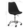 vidaXL Valgomojo kėdės, 2 vnt., juodos, dirbtinė oda