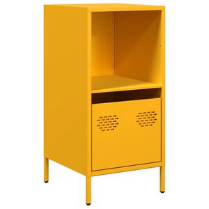 vidaXL indauja garstyčių geltona 35x39x73,5cm &scaron;altai valcuotas plienas