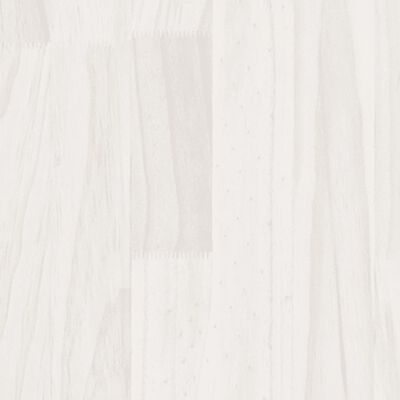 vidaXL Sodo lovelis, baltas, 31x31x31cm, pušies medienos masyvas