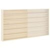 vidaXL Sieninis vitrina su lentyna Smėlio 100 x 8,5 x 54 cm fanera