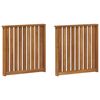 vidaXL Porankiai 2 pcs Ruda 60 x 6 x 61 cm Apdirbta mediena