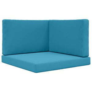 vidaXL Lauko sofa pagalvėlė 3 pcs Karali&scaron;ka mėlyna Poliesteris