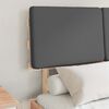 vidaXL Lovo rėmas su apmu&scaron;tu galvūgaliu Tamsiai pilka 120 x 200 cm