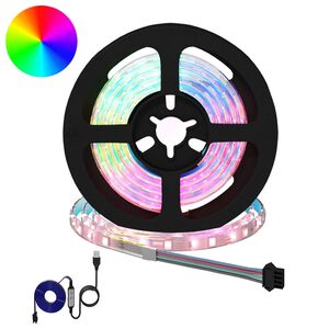 vidaXL LED juosta 2 vnt. Juoda ir permatoma Varis ir plastikas
