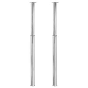 2 Teleskopinės Stalo Kojos, Chromais, 710 - 1 100 mm