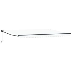 vidaXL Pavėsinė Balta 500 &times; 300 cm Poliesteris ir Metalas