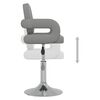 vidaXL Baro taburetė, pilkos spalvos, dirbtinė oda (335552)