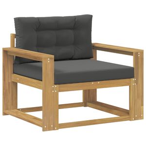 vidaXL Lauko Vidurinis Sofa Poliesteris Balta