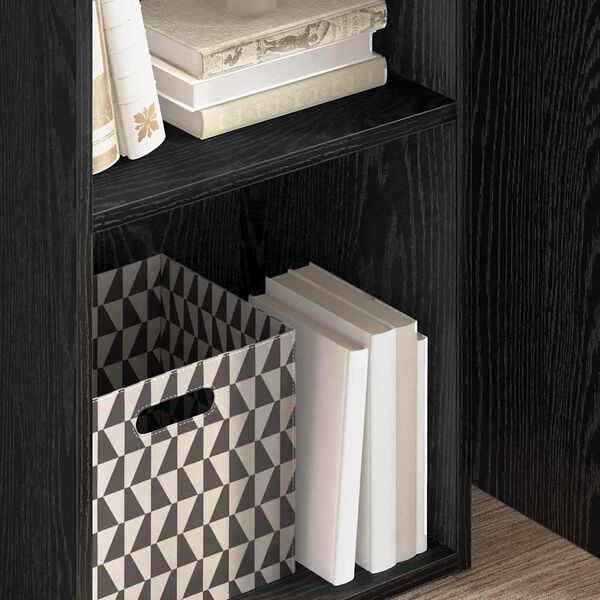 vidaXL Knygų lentyna Juodas ąžuolas 40 x 30 x 77 cm Apdirbta mediena