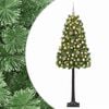 vidaXL Dirbtinė eglutė su lankstomomis &scaron;akomis ir bumbulais 120 cm