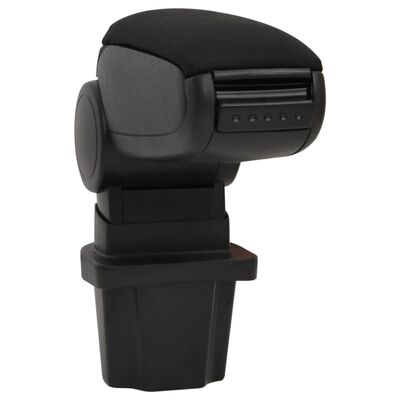 vidaXL Automobilio porankis, juodos spalvos, 13,5x32,5x(31-46,5)cm ABS