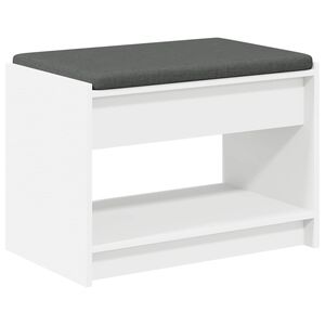 vidaXL Koridoriaus suolas Baltas 63 x 38 x 45 cm