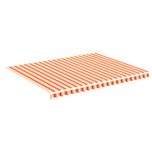 vidaXL Pakaitinis audinys markizei, geltona ir oranžinė 4,5x3,5 m, poliesteris