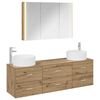 vidaXL Vonios baldų rinkinys 4 pcs Artisano ąžuolo