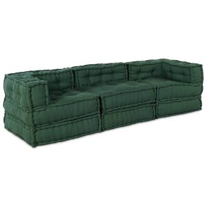 vidaXL Modulinė sofa Audinys Žalia 210 x 70 x 56 cm