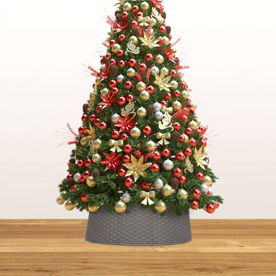 vidaXL Kalėdų eglutės stovo apvadas, rudas, skersmuo 65x19,5cm