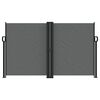 vidaXL Ištraukiama šoninė pertvara, antracito spalvos, 140x1000cm