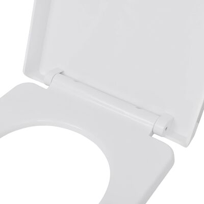 vidaXL Klozeto sėdynės, 2vnt., baltos, plastikas