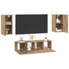 vidaXL TV spintelių komplektas 4 pcs artisano ąžuolo 30.5 x 30 x 60 cm