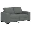 vidaXL Dvivietė sofa, tamsiai pilka, 160x77x82 cm, audinys