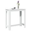 vidaXL Baro stalas, baltos spalvos, 102x50x103,5cm, apdirbta mediena