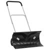 vidaXL Sniego kastuvas su prailginama rankena, juodas, 66cm, plienas