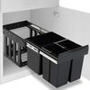 vidaXL I&scaron;traukiama virtuvės spintelės &scaron;iuk&scaron;liadėžė, 48l, soft-close