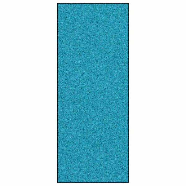 vidaXL Durų kilimėlis Cianas ir Juodas 120 x 300 cm Poliamidas ir PVC