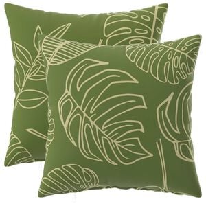 vidaXL Pagalvėlės užvalkalas 2 pcs HEERLEN Lapų dizainas 30 x 30 cm