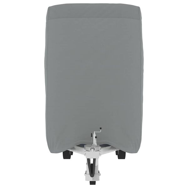 vidaXL Arklio priekabos dangtis, pilka, 334x148x230cm, audinys