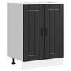 vidaXL kriauklės pagrindo spintelė "Lucca" Black Engineered Wood