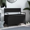 vidaXL Suoliukas-daiktadėžė, juodas, 85,5x42x73,5cm, apdirbta mediena