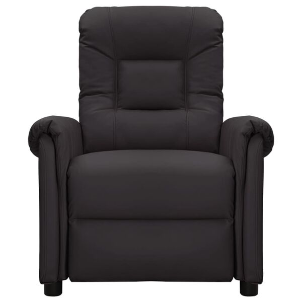 vidaXL Masažinis krėslas, juodos spalvos, dirbtinė oda