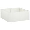 vidaXL Sienelė 4 vnt. 100 x 100 x 50 cm Plienas Balta