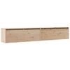 vidaXL Sieninės spintelės, 2vnt., 100x30x35cm, pu&scaron;ies medienos masyvas
