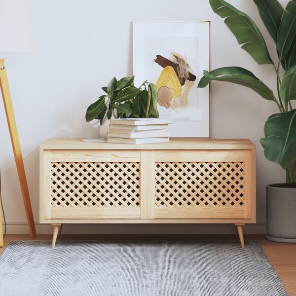 vidaXL Spintelės durelės, 2vnt., 59,5x39,5 cm, pu&scaron;is, grotelių dizaino