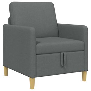 vidaXL Sofa su saugojimo vieta Tamsiai pilka 72 x 78 x 87 cm