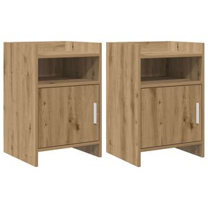 vidaXL Naktiniai staliukai 2 pcs Artisano ąžuolo 40 x 36 x 60 cm