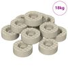 vidaXL Kėdės kojos grindų apsaugos 18000 vnt. Skaidrus &Oslash; 15 x 16 mm