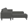 vidaXL Sofa Tamsiai pilka 250 x 188 x 76 cm Kordūrinis audinys