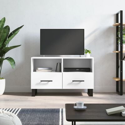 vidaXL Televizoriaus spintelė, baltos spalvos, 80x36x50cm, mediena