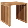 vidaXL Sodo &scaron;oninis stalas Ruda 45 x 45,5 x 45,5 cm Kieto teka medžio
