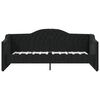 vidaXL Lova su USB i&scaron;vestimi, juodos spalvos, 90x200cm, audinys