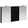 vidaXL Vonios spintos komplektas su lentyna 3 pcs 120 x 10,5 x 60,5 cm