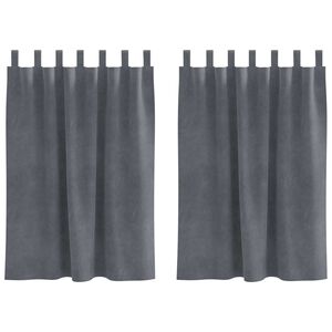 vidaXL Užtemdymo užuolaidos 2 vnt. &Scaron;viesiai pilka 140 x 140 cm Aksomas
