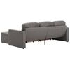 vidaXL Trivietė modulinė sofa-lova, taupe spalvos, audinys