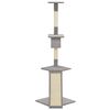 vidaXL Draskyklė katėms su stovais i&scaron; sizalio, pilka, 160cm