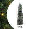 vidaXL Dirbtinė Kalėdų eglutė Žalia 210 cm PVC, plienas ir plastikas